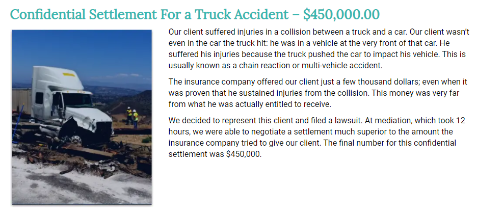 Abogado de Accidentes de Camión en California