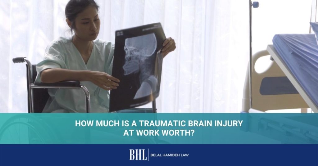 how much is a traumatic brain injury at work worth 