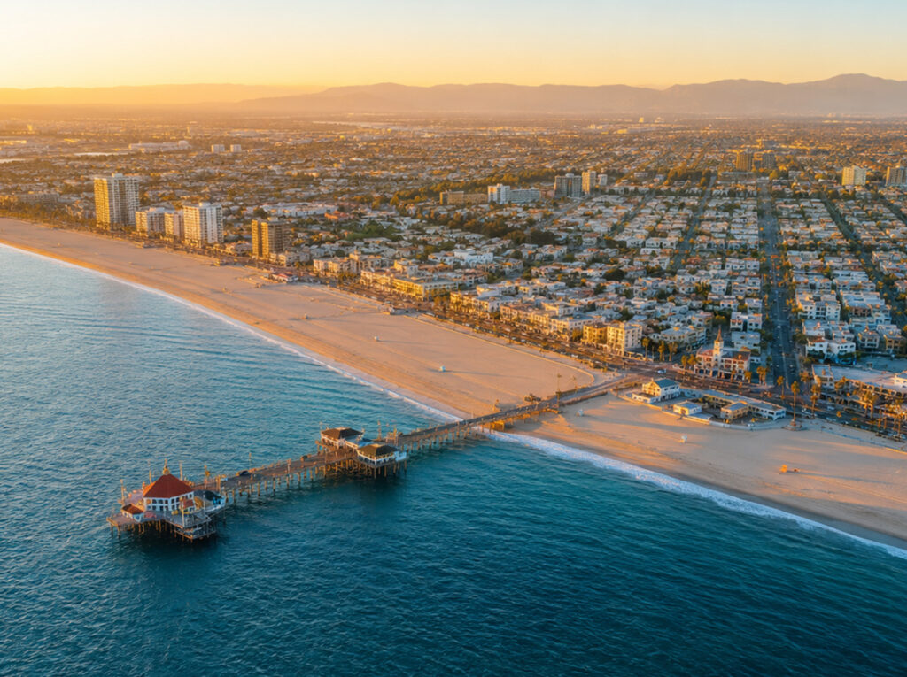 Long Beach aerial view